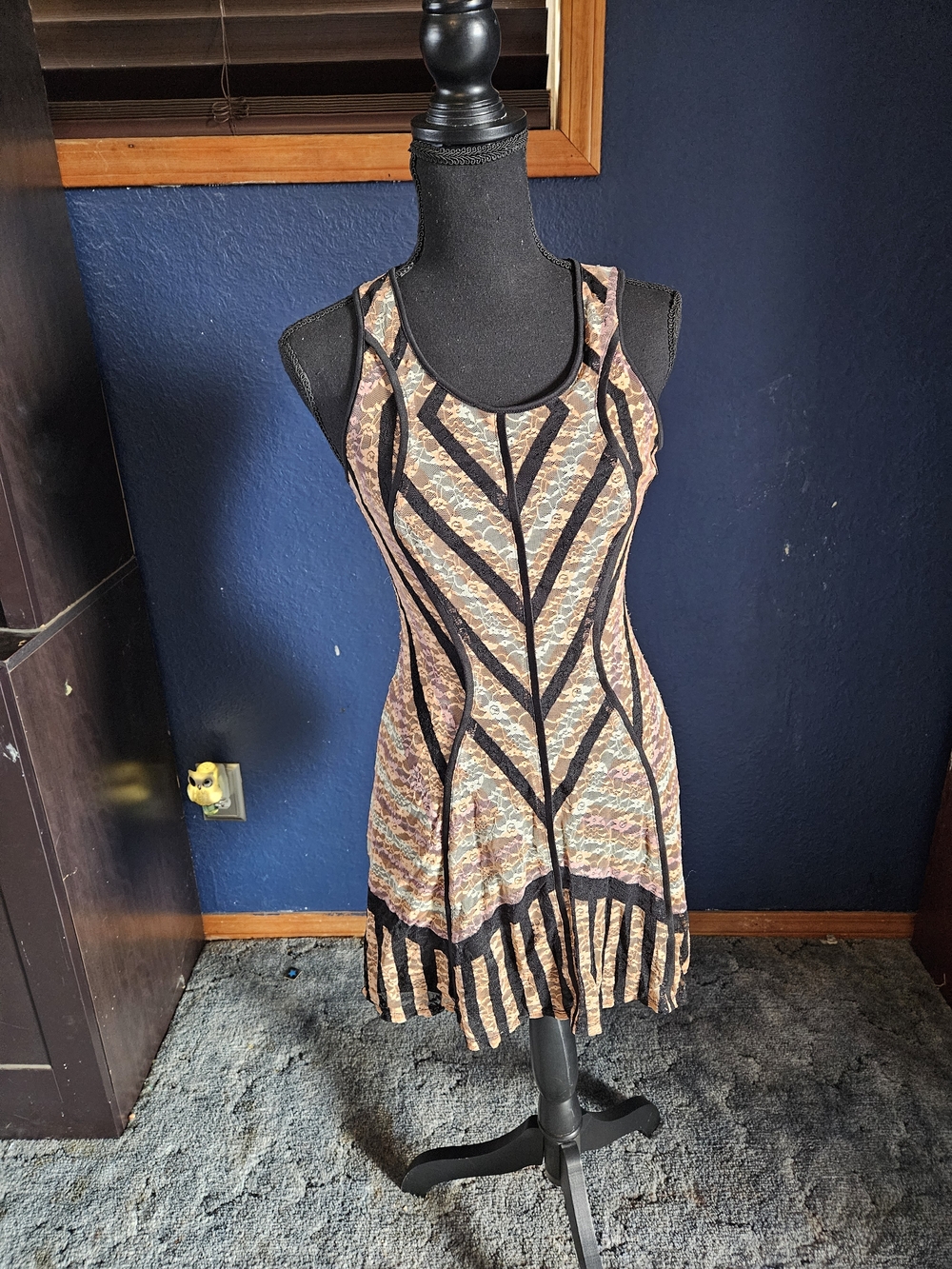 Bar ||| Sleeveless Multicolor Mini Dress size xs